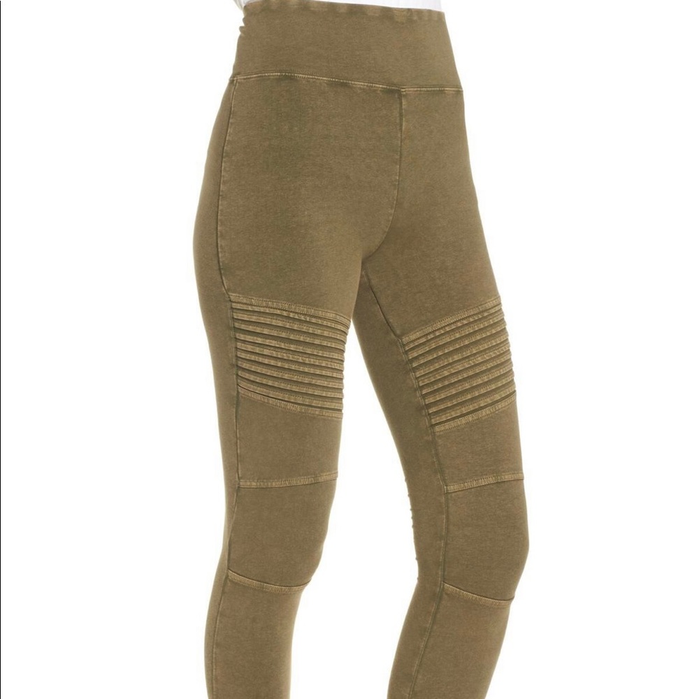 BP Moto Army Green Leggings Size M